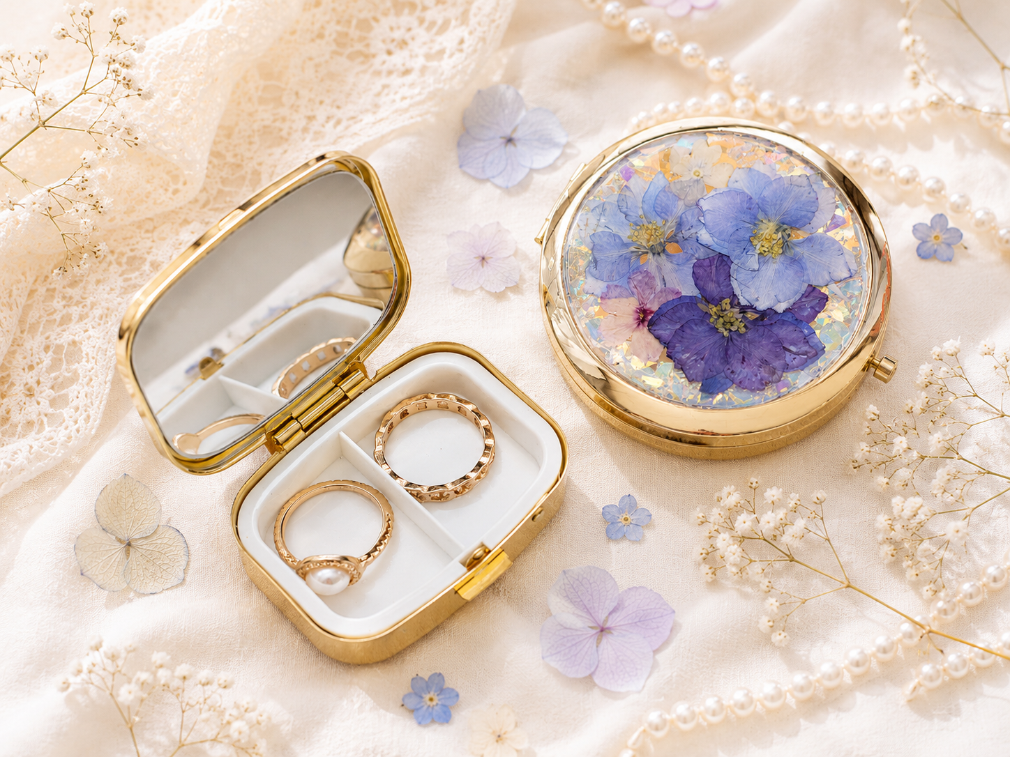 압화 레진 손거울 악세사리
