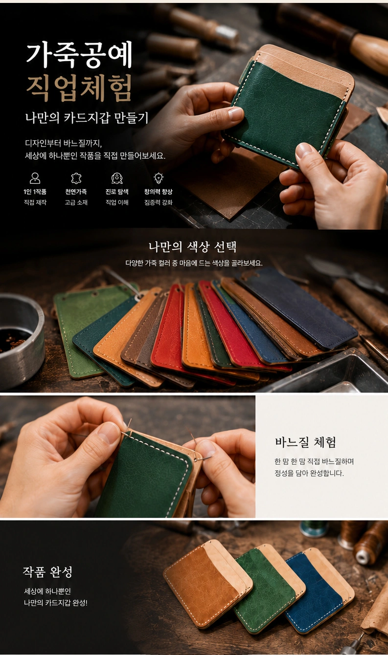 가죽공예 전문가 직업체험