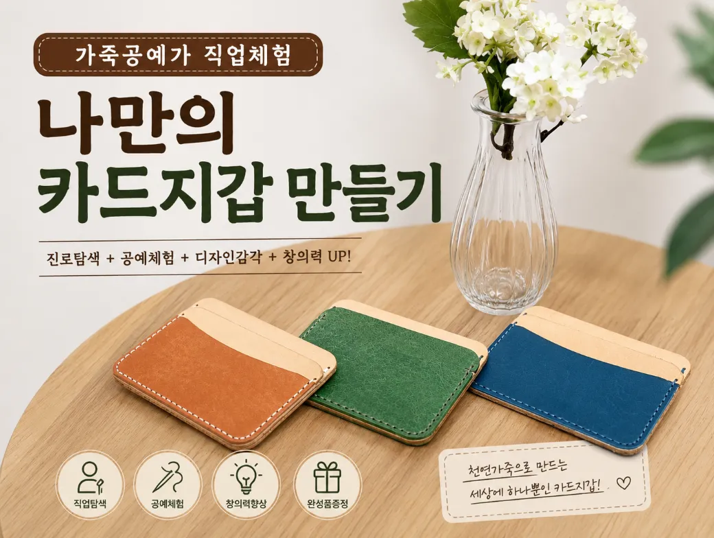 가죽공예 전문가 직업체험 