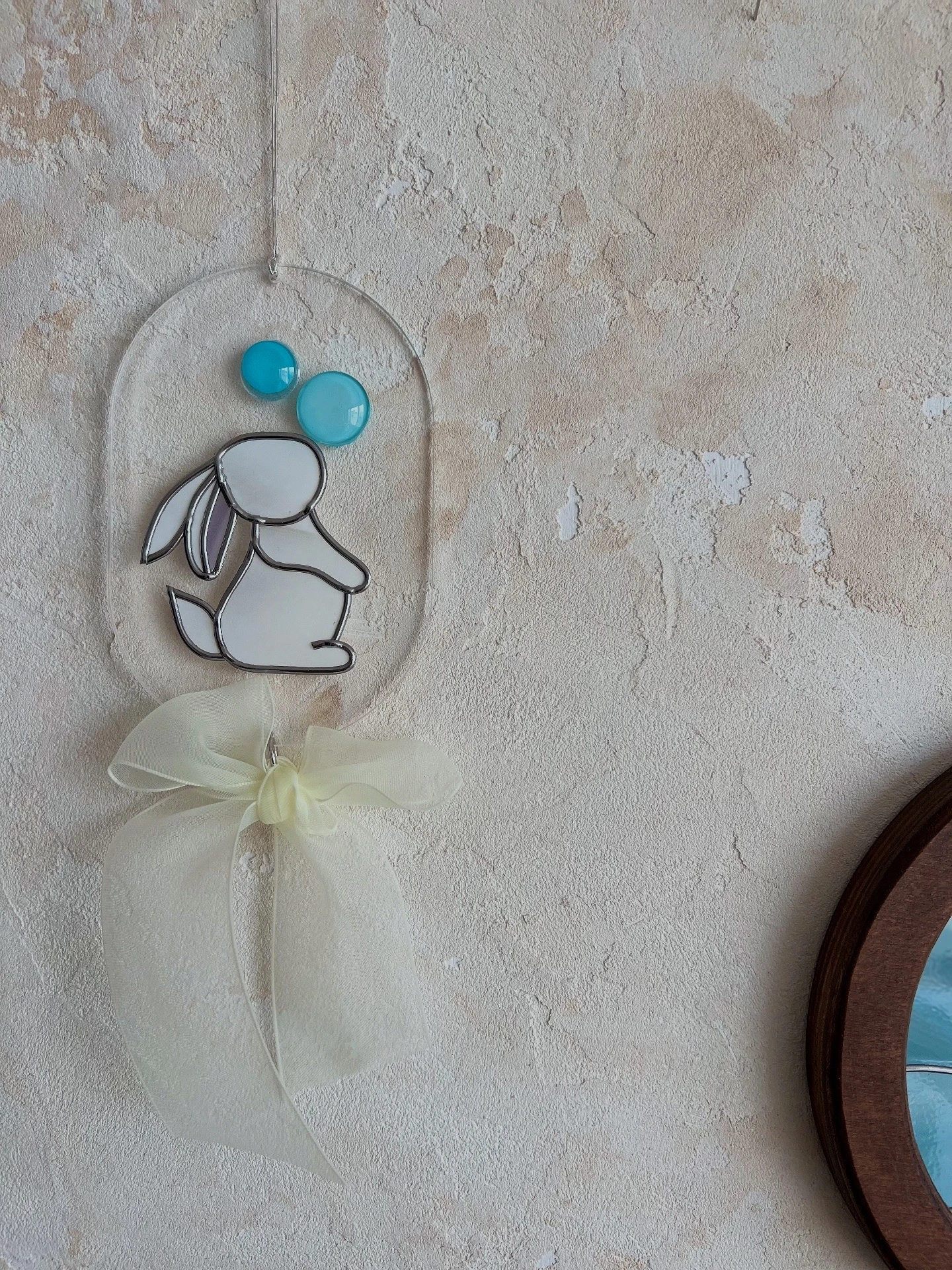 토끼 글라스아트 선캐쳐