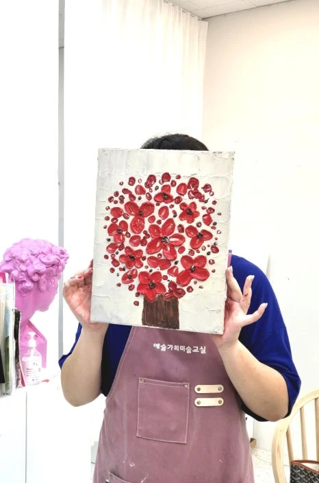 백드롭 페인팅 아크릴화