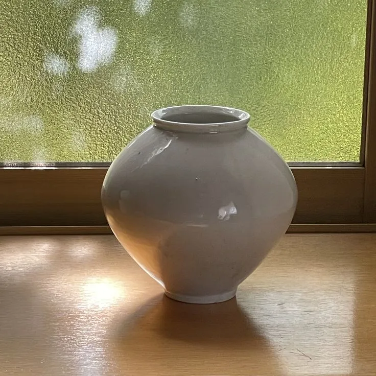달항아리 자개 캔버